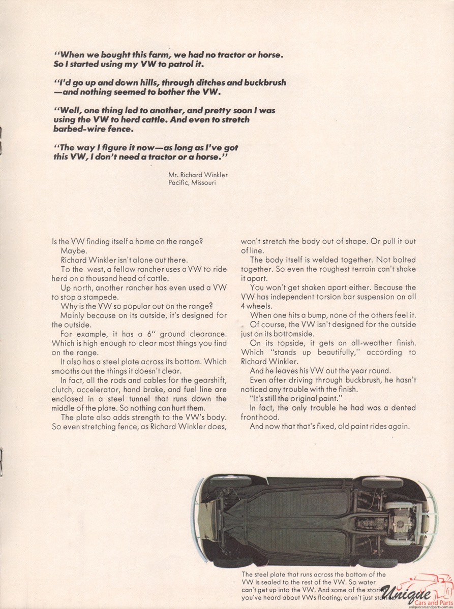 1968 Volkswagen Full Line Brochure Page 15